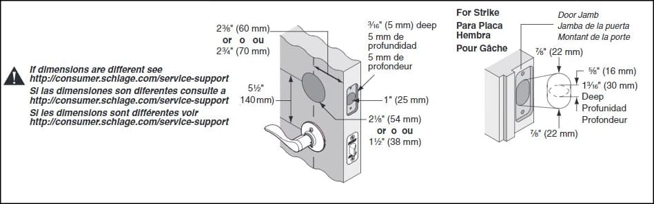 Schlage B60 Installation Guide - Works For B60CS, B60F, and B62